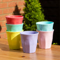 Set Of 6 Pastel Mix Melamine Tumblers