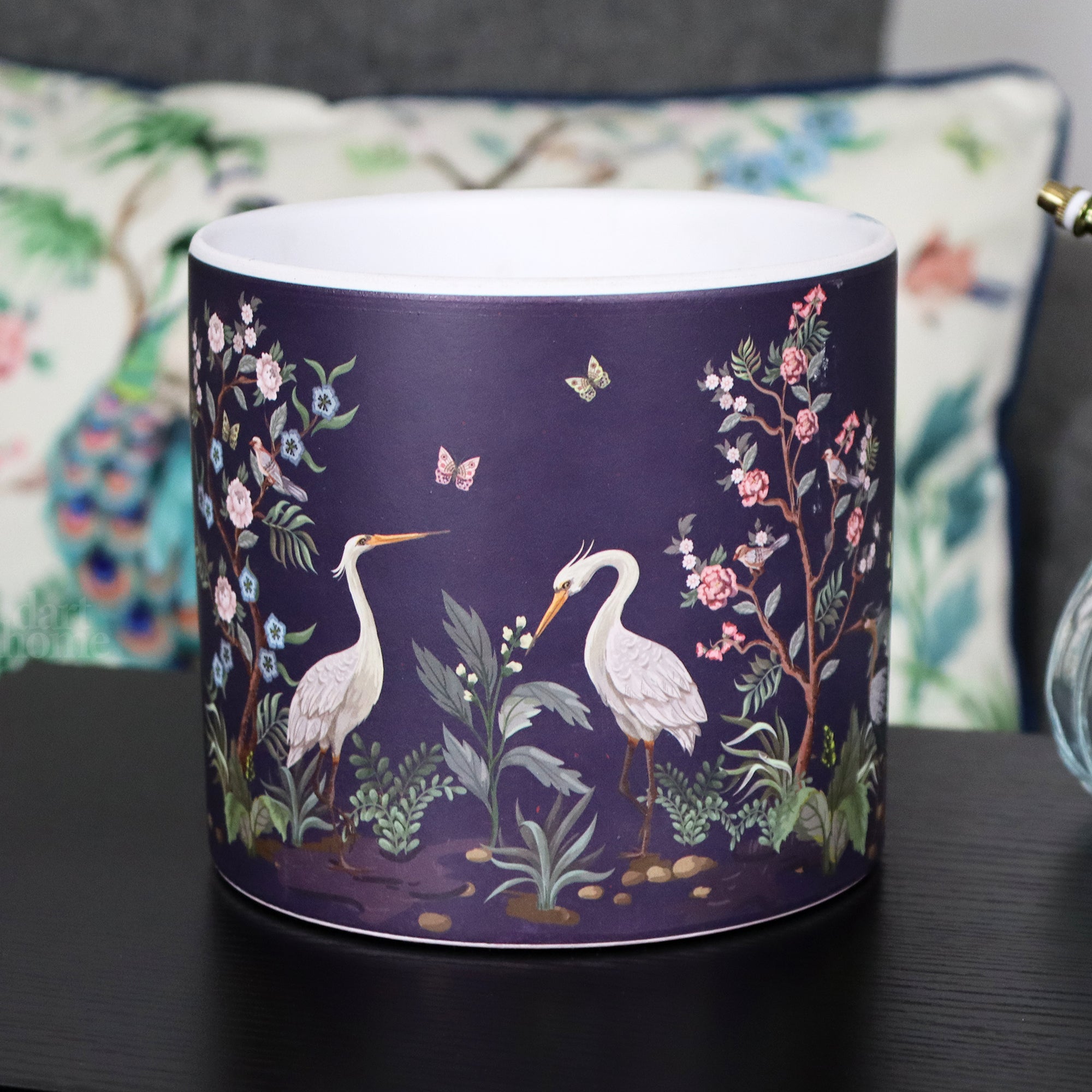 oriental plant pots uk Darthome Purple Oriental Plant Pot 13.5x12x13.5cm