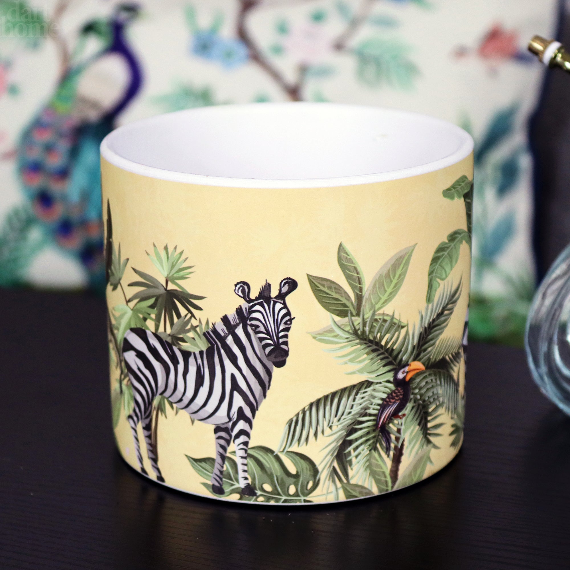 Yellow Safari Zebra Plant Pot