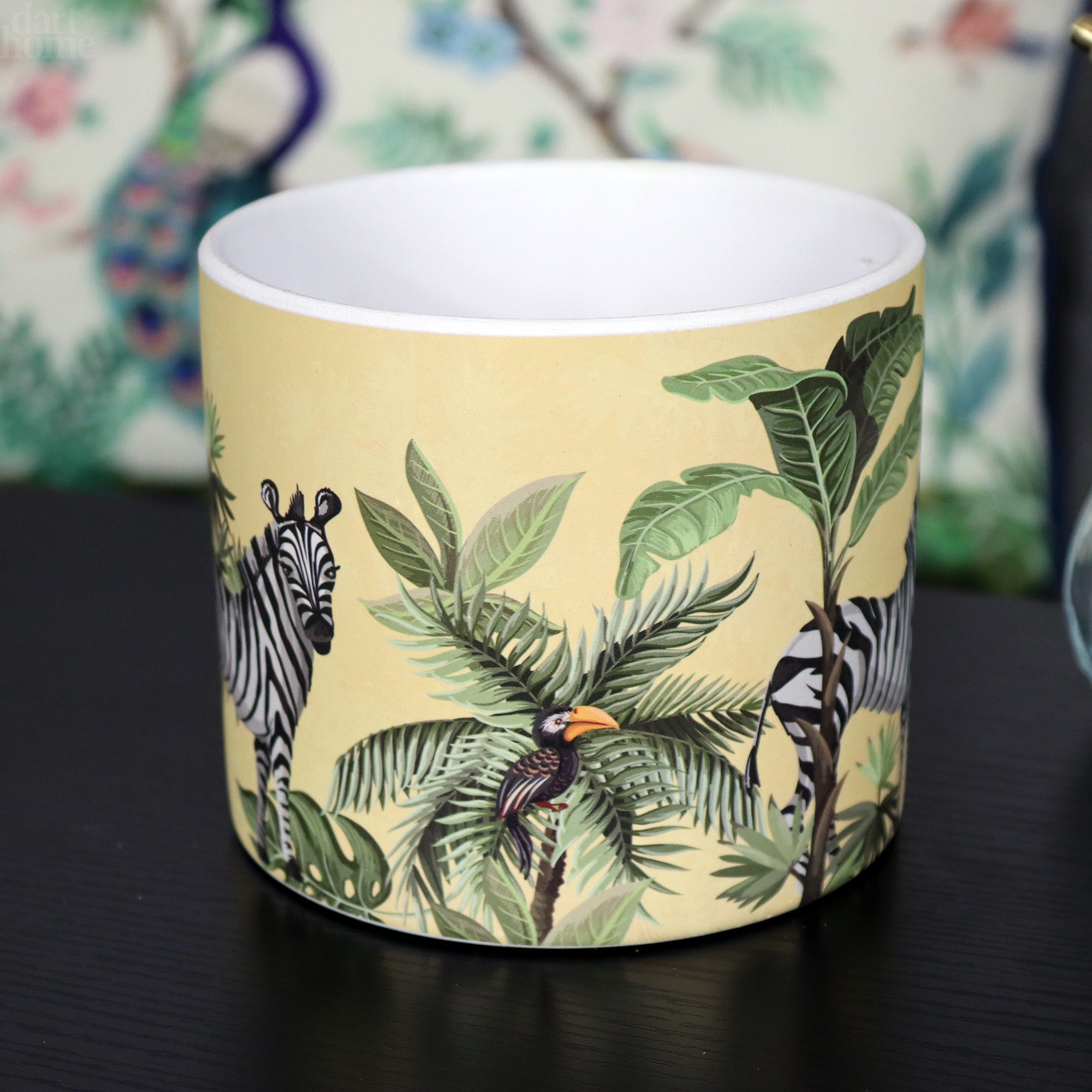 Yellow Safari Zebra Plant Pot