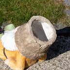Rustic Lying Garden Gnome Planter