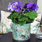 Teal Safari Monkey Plant Pot