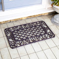 Rounded Rectangle Scroll Cast Iron Doormat