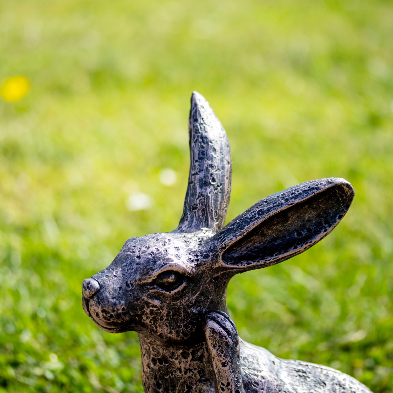 Bronze Playful Hare Garden Ornament