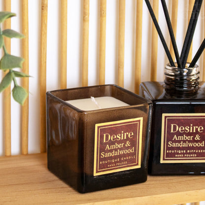 Amber & Sandalwood Candle And Diffuser Gift Set