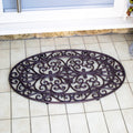 Oval Scroll Cast Iron Doormat