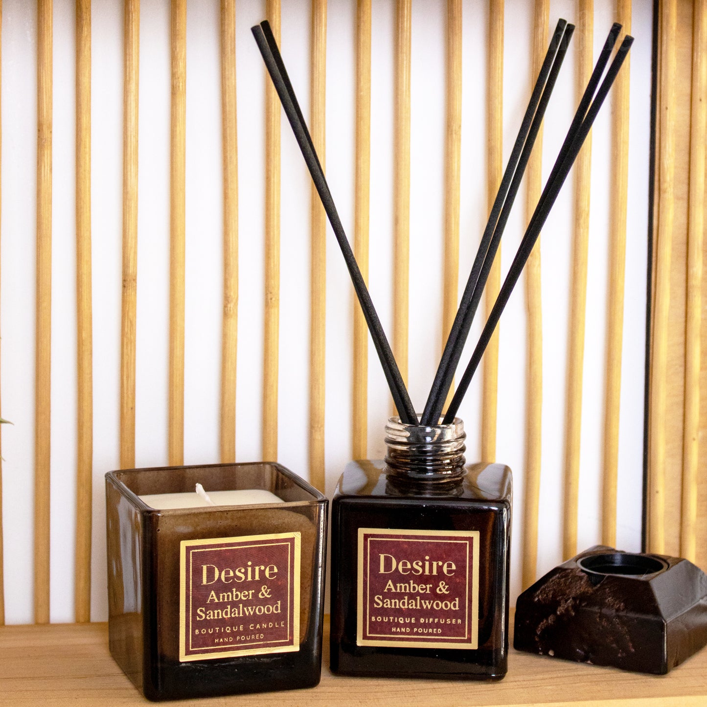 Amber & Sandalwood Candle And Diffuser Gift Set