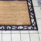 Rectangle Cast Iron And Coir Doormat