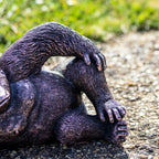 Bronze Lying Gorilla Garden Ornament