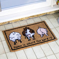 Home Is Where The Herd Is Animal Doormat