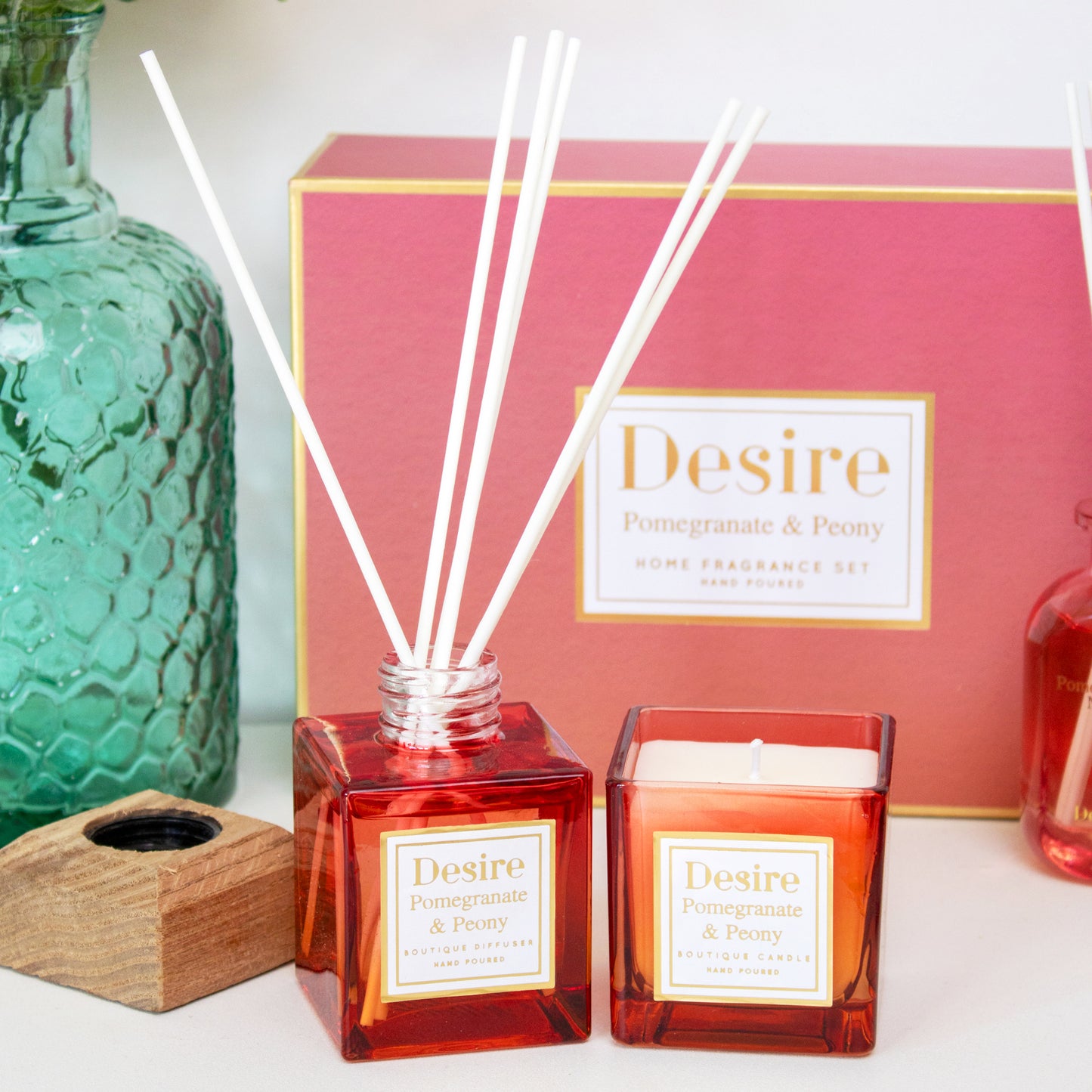 Pomegranate & Peony Candle And Diffuser Gift Set