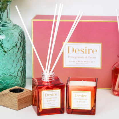 Pomegranate & Peony Candle And Diffuser Gift Set