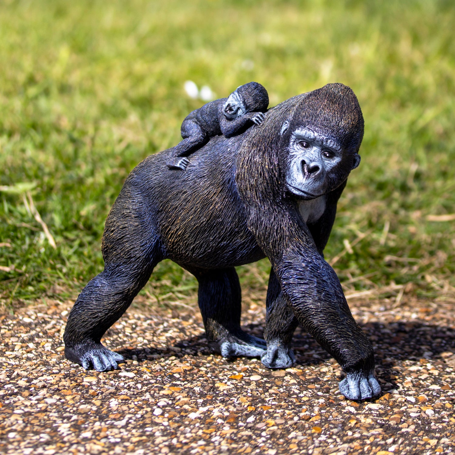 Gorilla & Cub Garden Ornament