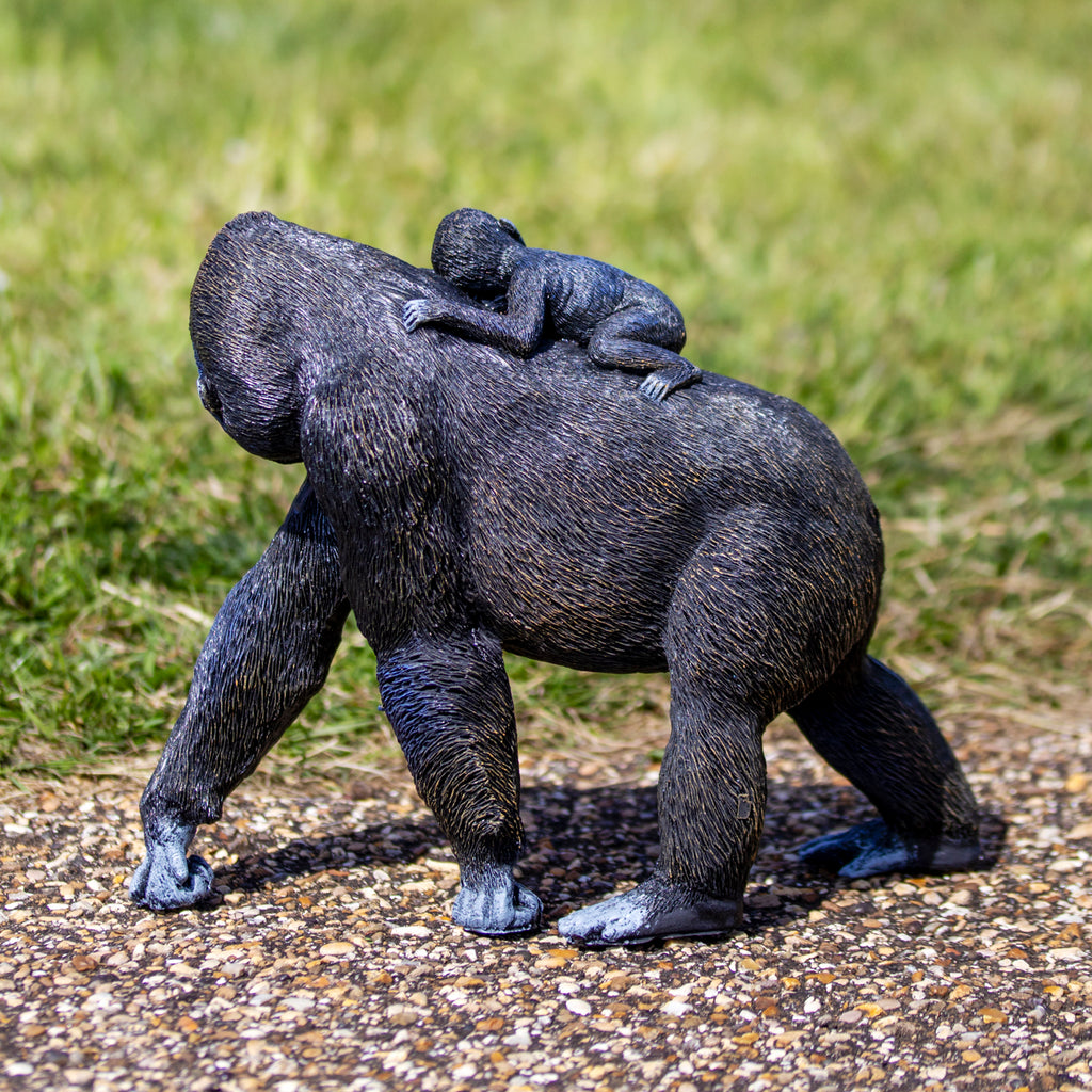 Gorilla & Cub Garden Ornament