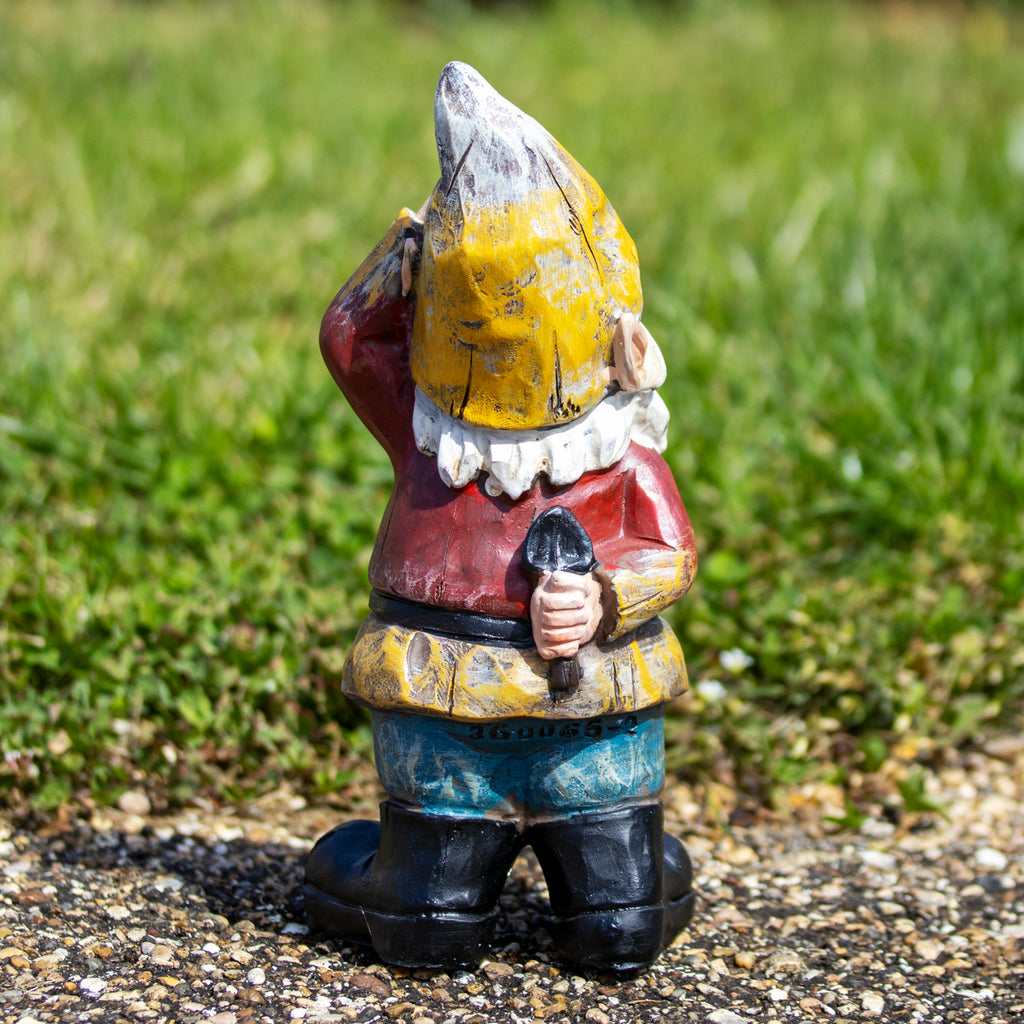 Quizzical Garden Gnome Statue