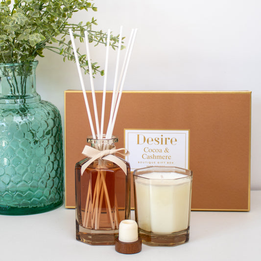 Cocoa & Cashmere Candle And Diffuser Gift Set