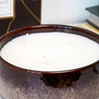 Brown Amber And Sandalwood 3 Wick Candle