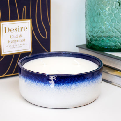 Blue Oud & Bergamot 3 Wick Candle