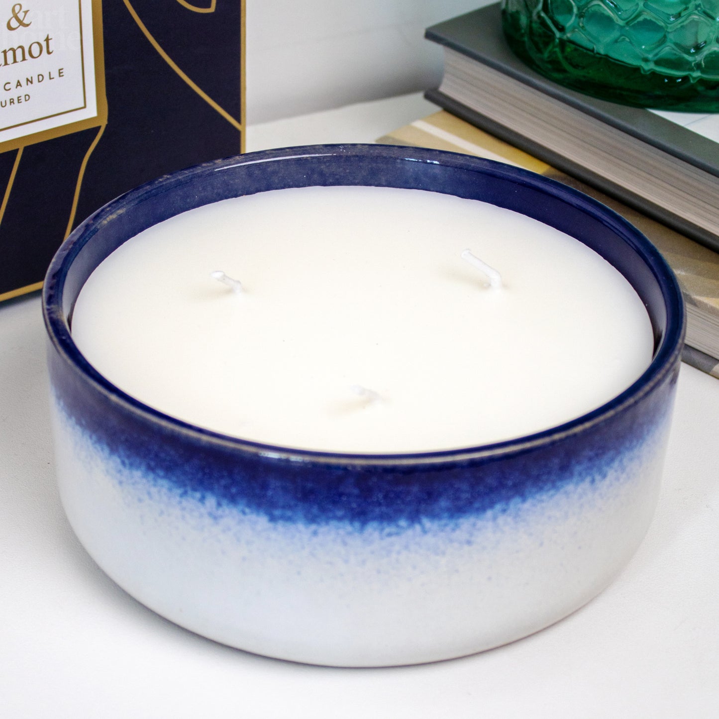 Blue Oud & Bergamot 3 Wick Candle