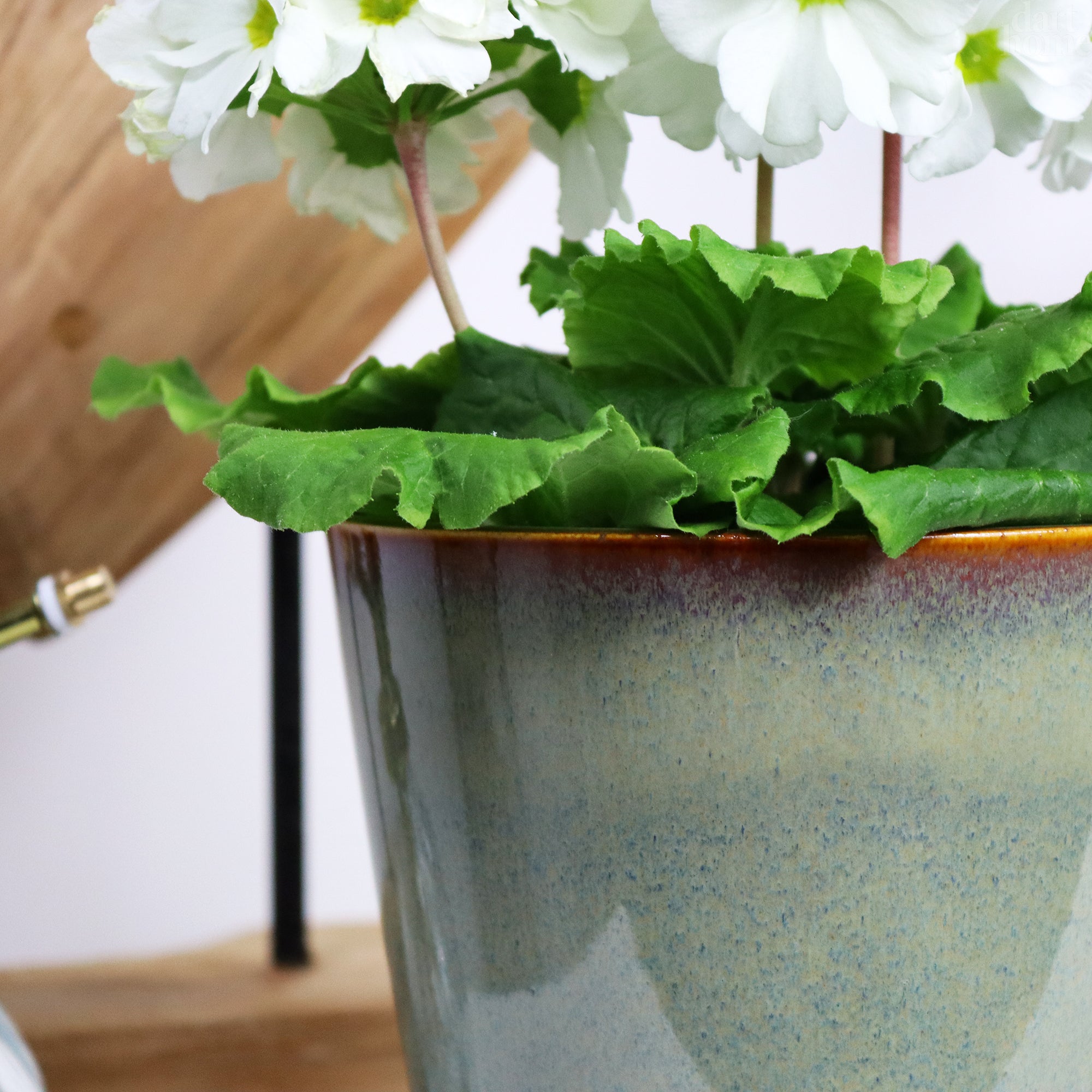 Green Reactive Glaze Plant Pot
