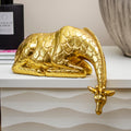 Gold Laying Giraffe Shelf Ornament