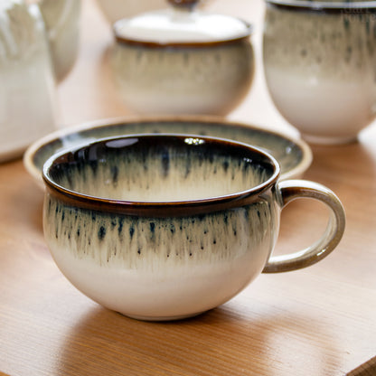 Gothic Reactive Glaze Cup & Saucer