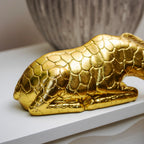 Gold Laying Giraffe Shelf Ornament