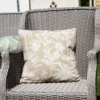Set Of 2 Brown Floral Outdoor Cushions