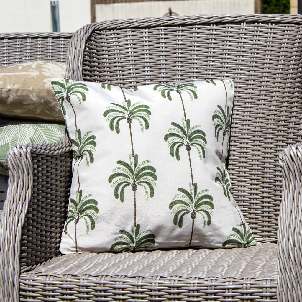 Set Of 2 Large Palm Trees Outdoor Cushions