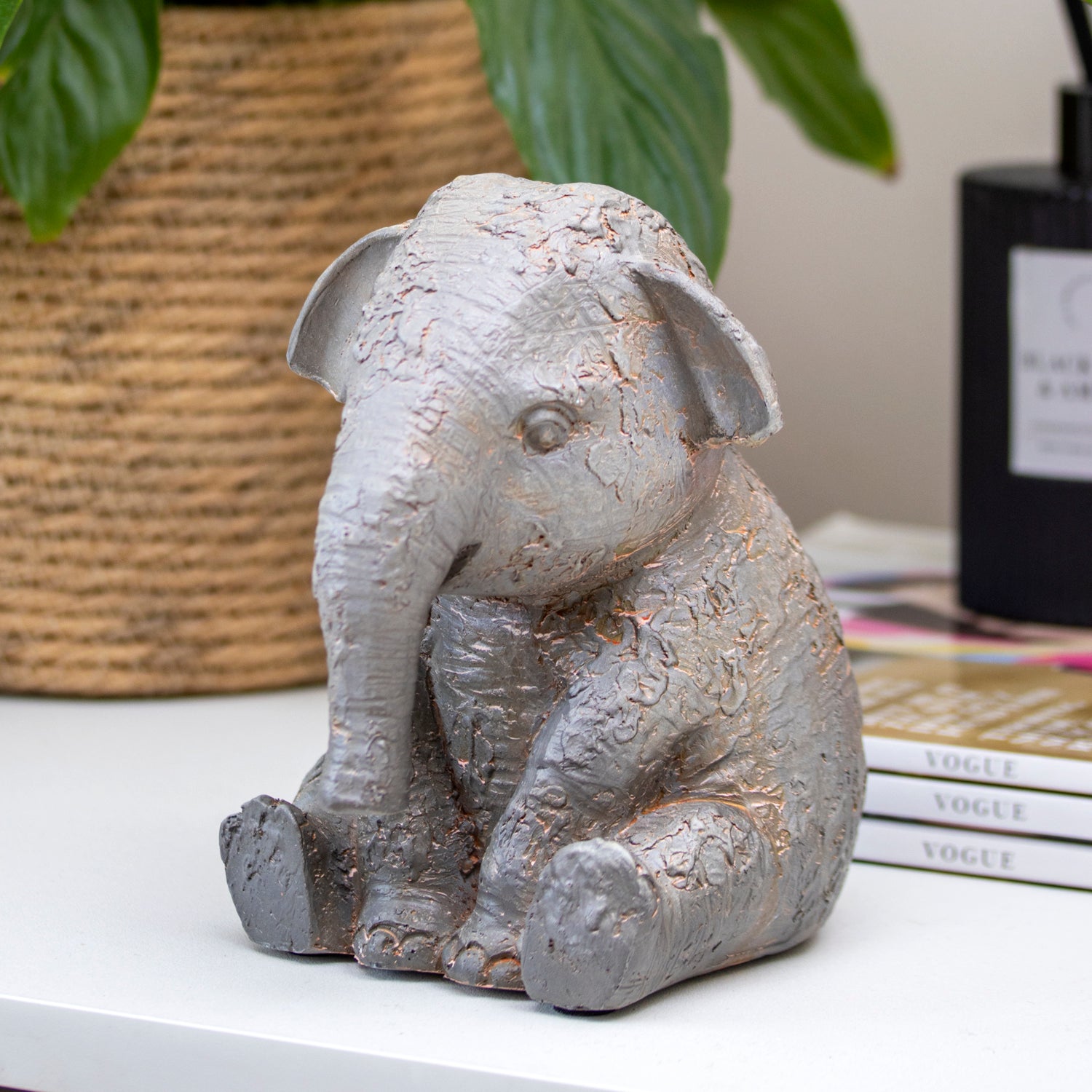 Muddy Baby Elephant Ornament