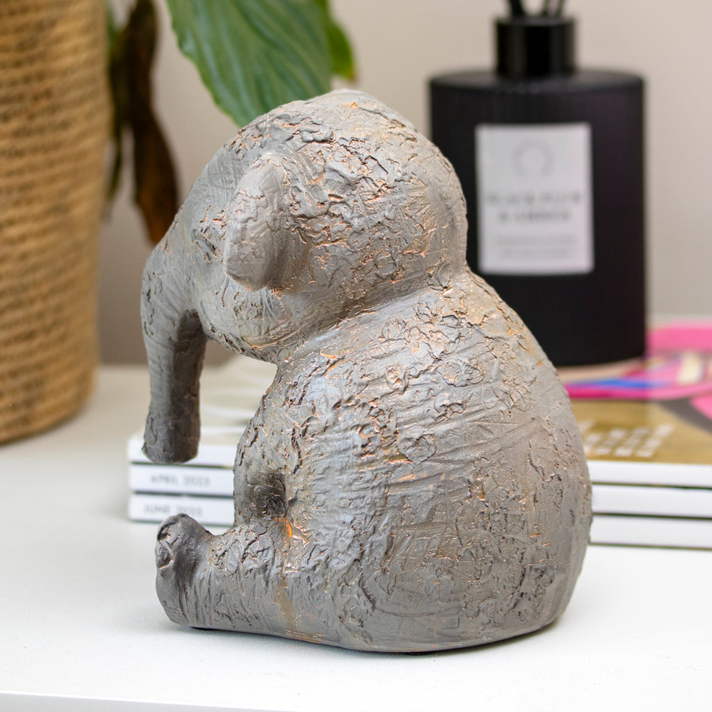 Muddy Baby Elephant Ornament