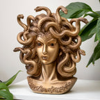 Antique Gold Medusa Bust Ornament