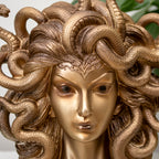 Antique Gold Medusa Bust Ornament