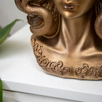 Antique Gold Medusa Bust Ornament