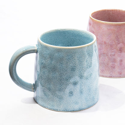 Set Of 2 His & Her Reactive Glaze Mugs 450ml