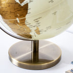 Large Cream And Gold Globe