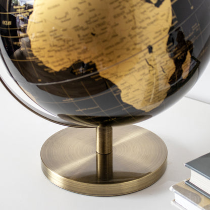 Large Black And Gold Globe