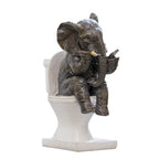 Elephant On The Loo Ornament