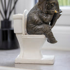 Elephant On The Loo Ornament