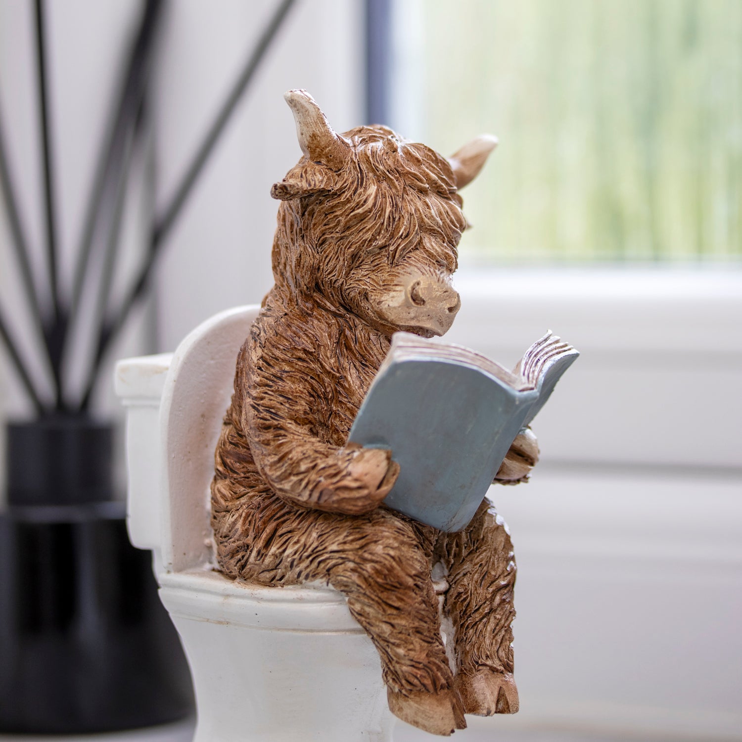 Highland Cow On The Loo Ornament