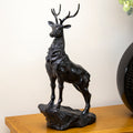 Bronze Stag Statue On Plinth