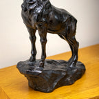 Bronze Stag Statue On Plinth