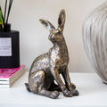 Gold Sitting March Hare Ornament