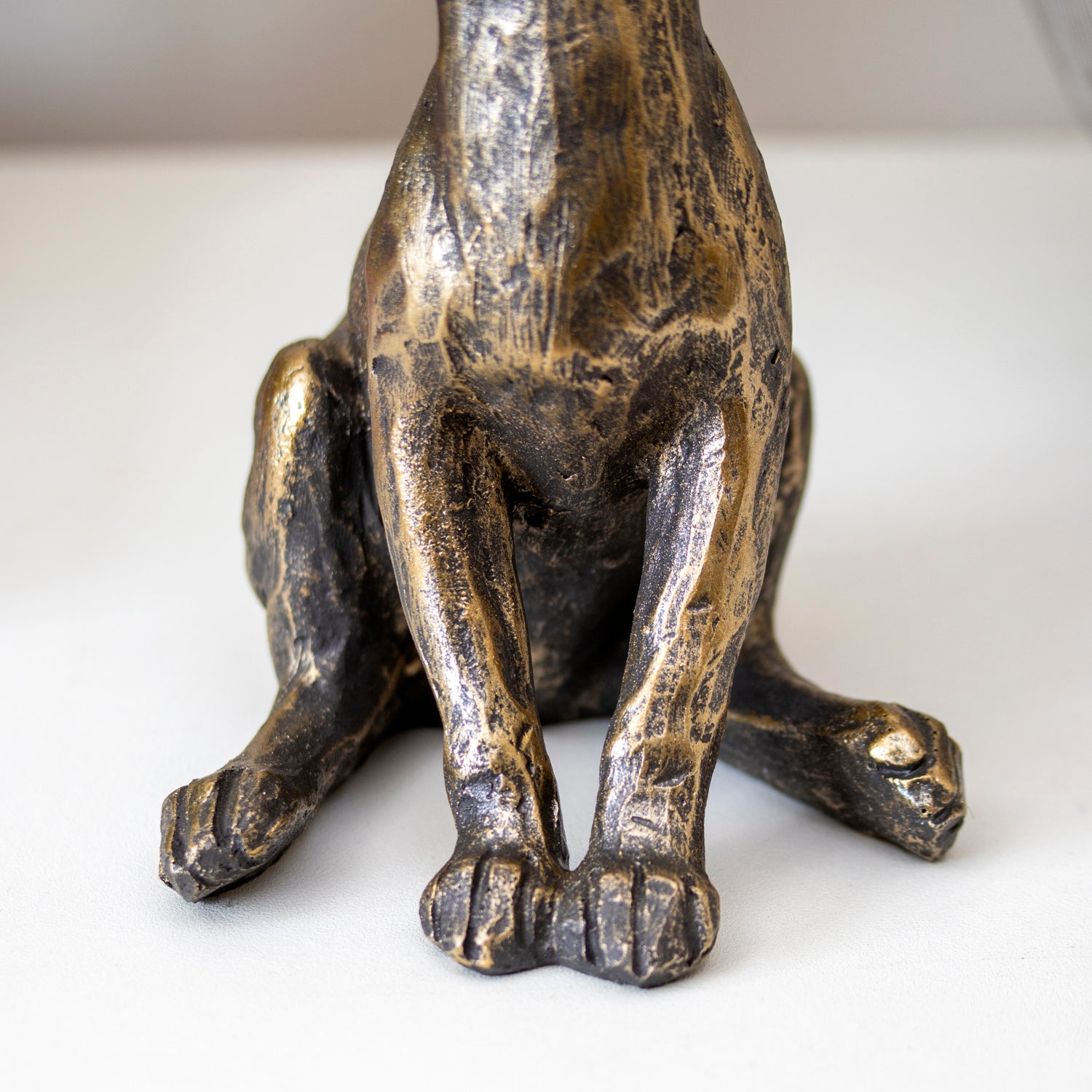 Gold Sitting March Hare Ornament