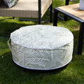 Palm Leaf Outdoor Inflatable Pouffe