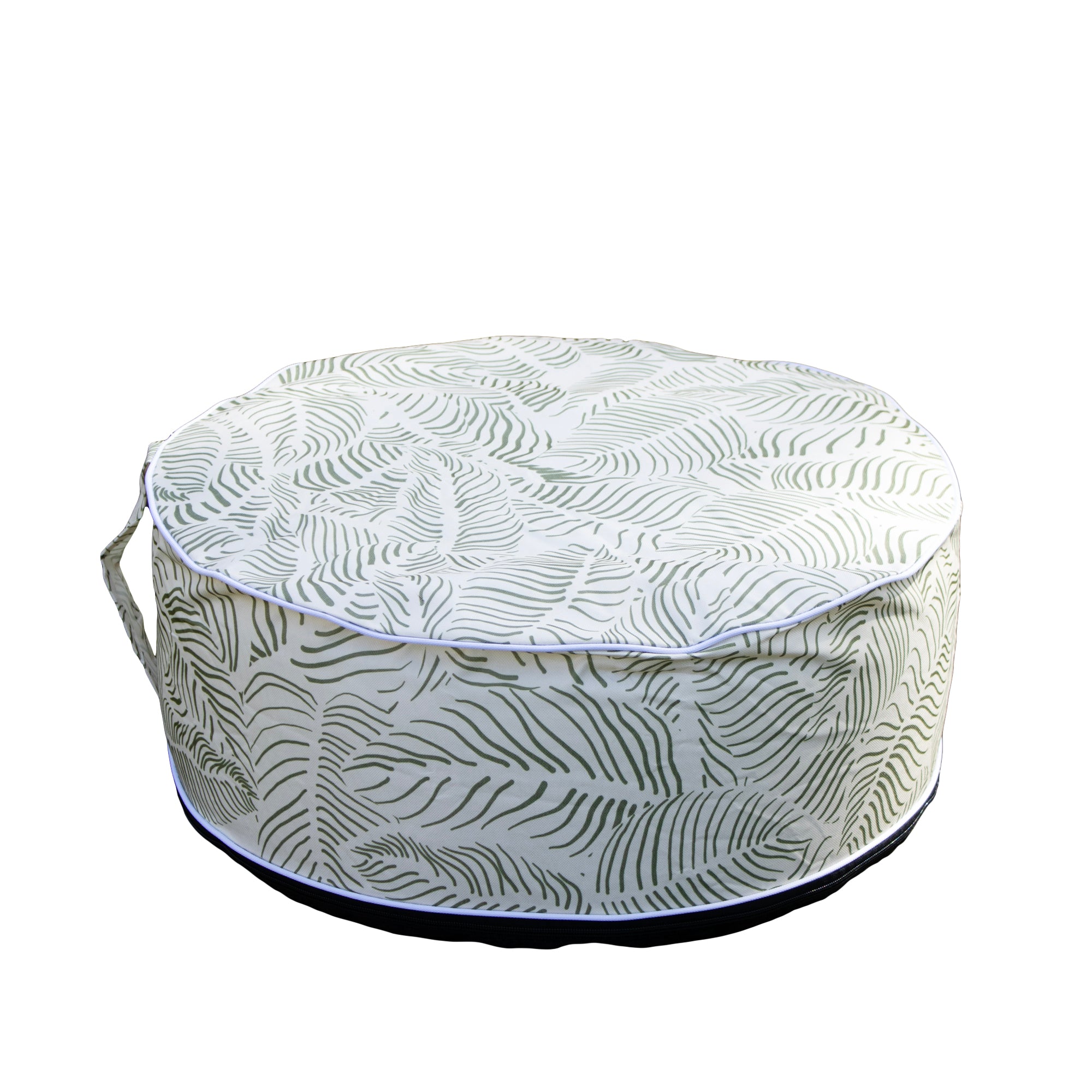 Palm Leaf Outdoor Inflatable Pouffe