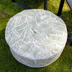 Palm Leaf Outdoor Inflatable Pouffe