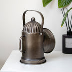 Silver Railway Lamp Mantel Clock