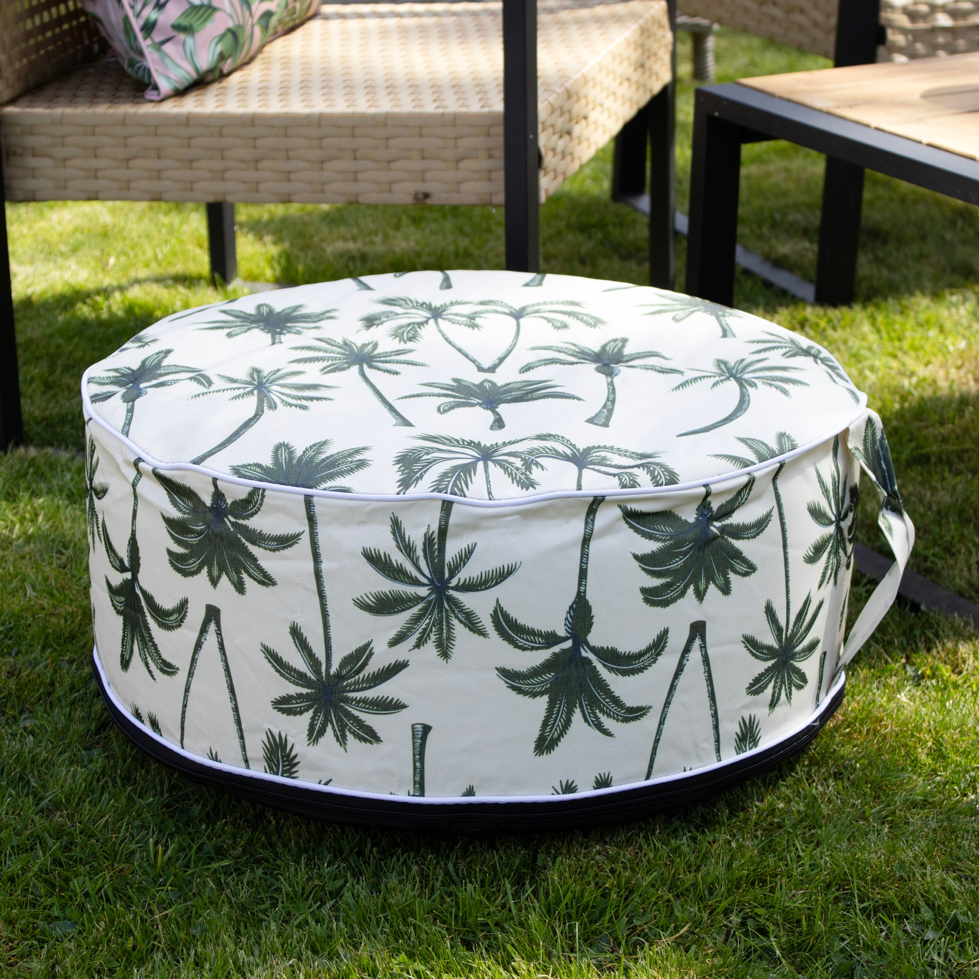 Palm Tree Outdoor Inflatable Pouffe