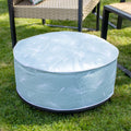 Blue Dandelion Outdoor Inflatable Pouffe